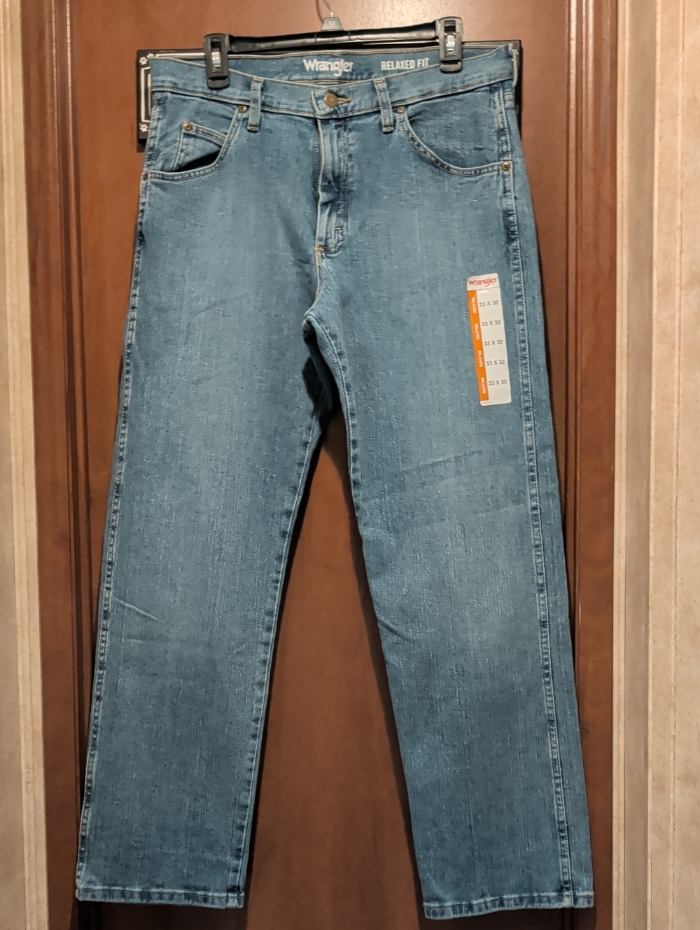 Wrangler Men’s Straight Jeans Blue Denim